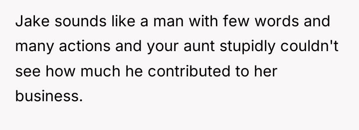 Jake sounds like a man with few words and many...