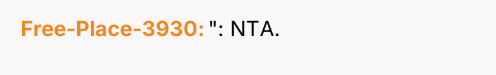 Free-Place-3930 ": NTA.