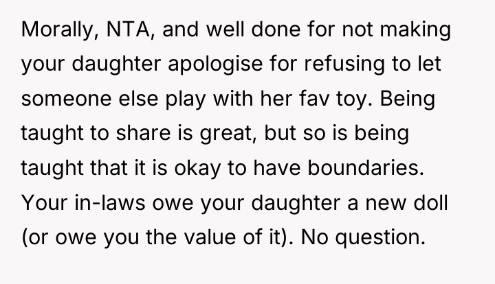 Morally, NTA, and well done for not making your daughter...