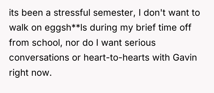 its been a stressful semester, I don't want to walk...