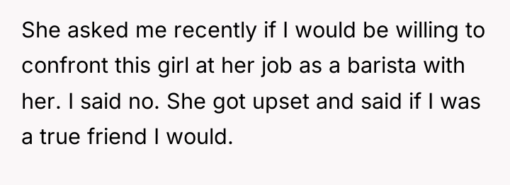 She asked me recently if I would be willing to...