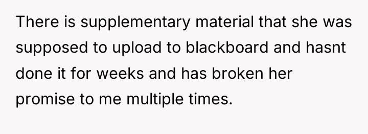 There is supplementary material that she was supposed to upload...