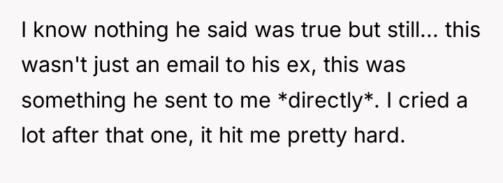 I know nothing he said was true but still... this...