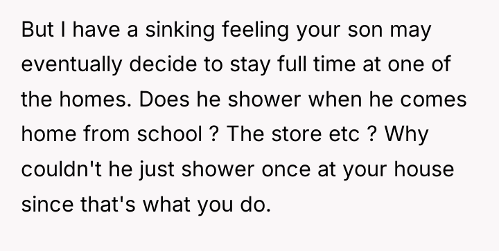 But I have a sinking feeling your son may eventually...