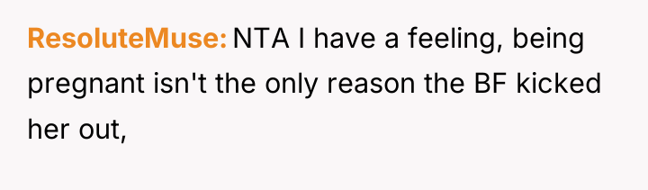 ResoluteMuse NTA I have a feeling, being pregnant isn't the...