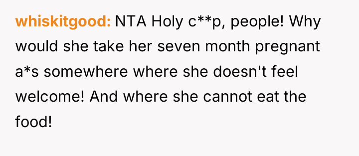 whiskitgood NTA Holy c**p, people! Why would she take her...