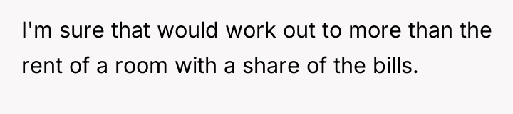 I'm sure that would work out to more than the...
