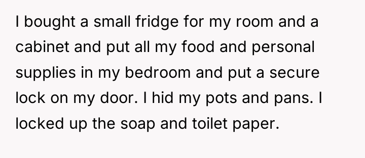 I bought a small fridge for my room and a...