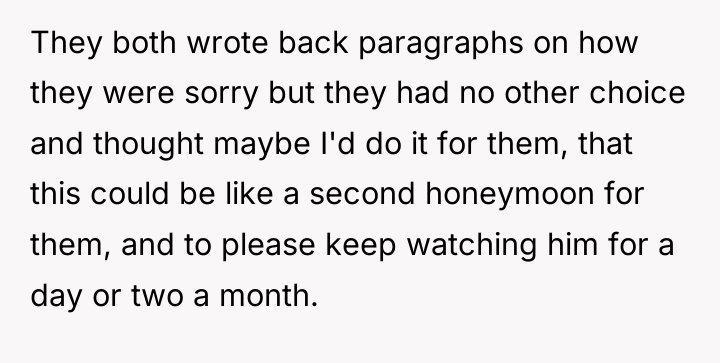 They both wrote back paragraphs on how they were sorry...