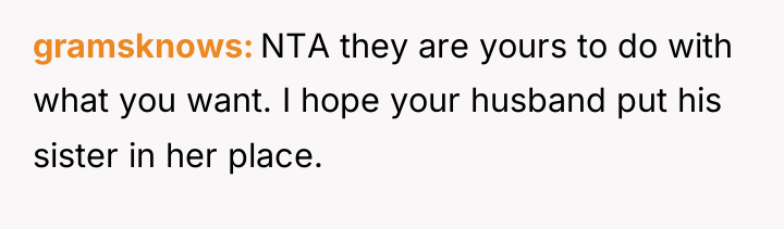 gramsknows NTA they are yours to do with what you...