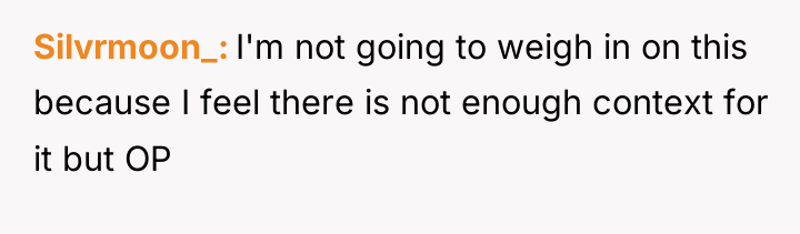 Silvrmoon_ I'm not going to weigh in on this because...