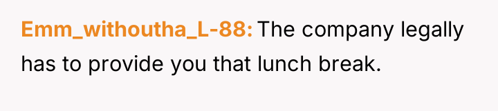 Emm_withoutha_L-88 The company legally has to provide you that lunch...