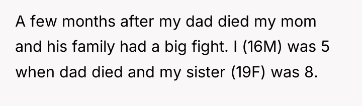 A few months after my dad died my mom and...