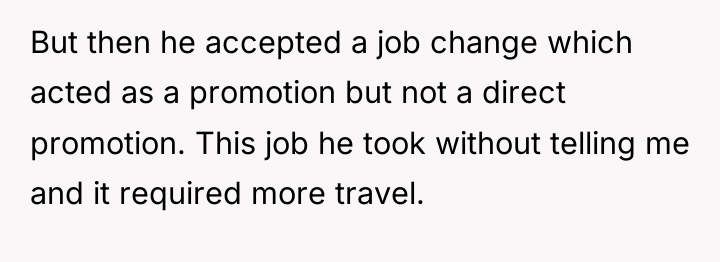 But then he accepted a job change which acted as...