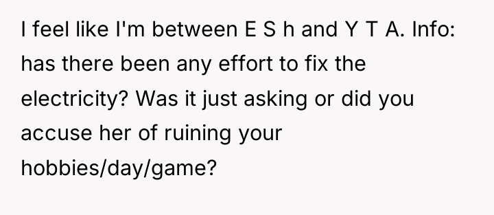 I feel like I'm between E S h and Y...