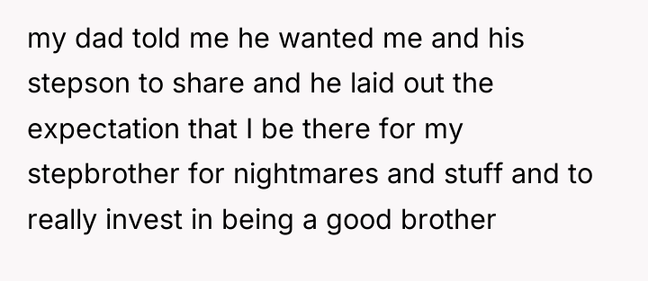 my dad told me he wanted me and his stepson...
