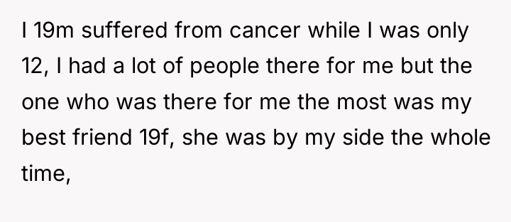 I 19m suffered from cancer while I was only 12,...