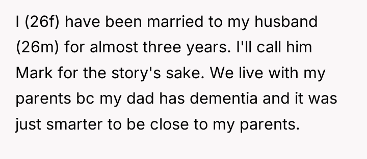 I (26f) have been married to my husband (26m) for...