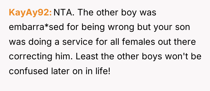 KayAy92 NTA. The other boy was embarra*sed for being wrong...