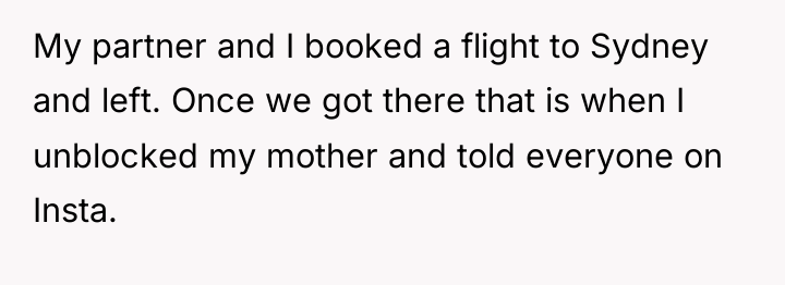 My partner and I booked a flight to Sydney and...