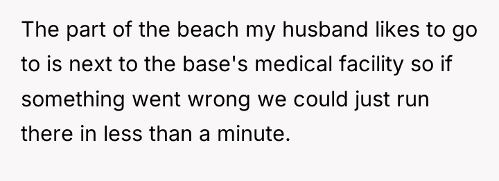 The part of the beach my husband likes to go...