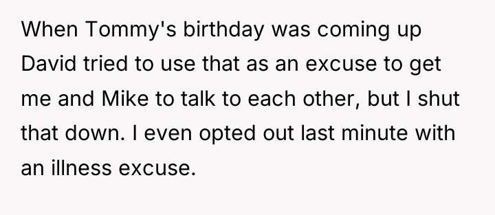 When Tommy's birthday was coming up David tried to use...