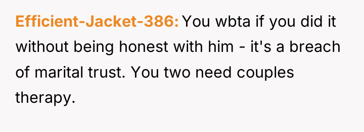 Efficient-Jacket-386 You wbta if you did it without being honest...
