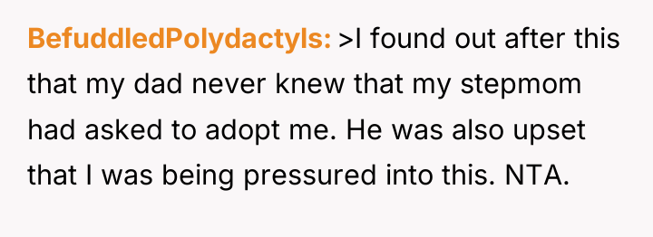 BefuddledPolydactyls >I found out after this that my dad never...