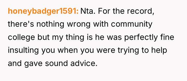 honeybadger1591 Nta. For the record, there's nothing wrong with community...