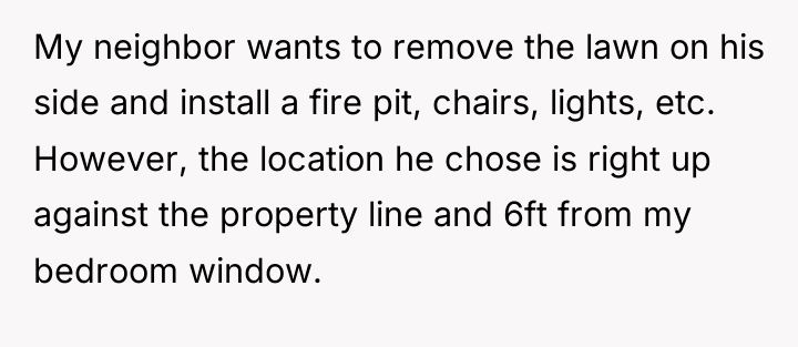 My neighbor wants to remove the lawn on his side...