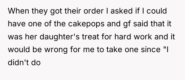 When they got their order I asked if I could...