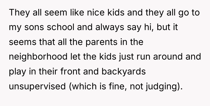 They all seem like nice kids and they all go...