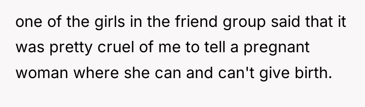 one of the girls in the friend group said that...
