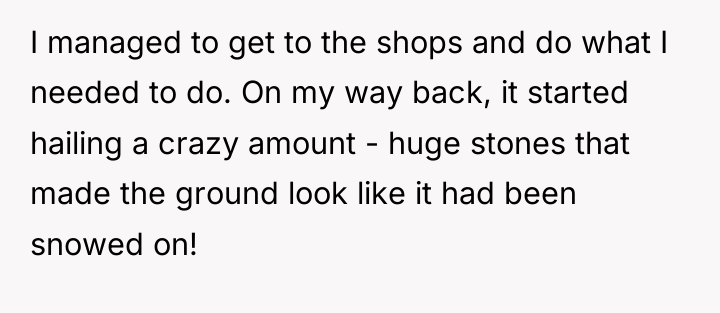 I managed to get to the shops and do what...