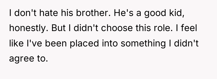 I don't hate his brother. He's a good kid, honestly....