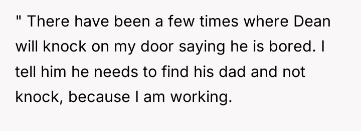 " There have been a few times where Dean will...