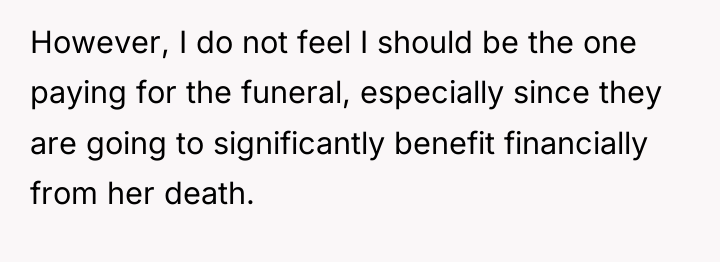 However, I do not feel I should be the one...