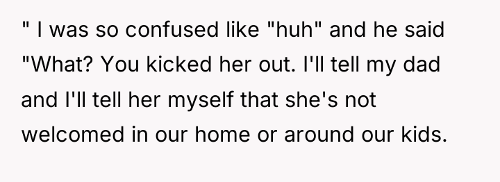 " I was so confused like "huh" and he said...