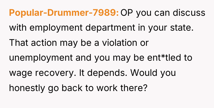 Popular-Drummer-7989 OP you can discuss with employment department in your...