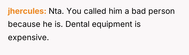 jhercules Nta. You called him a bad person because he...