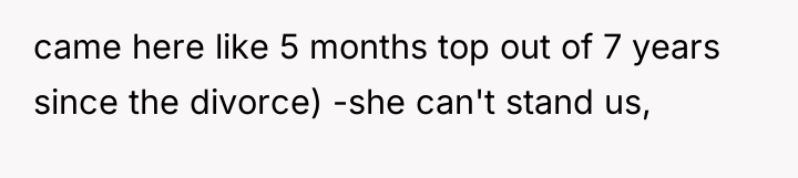 came here like 5 months top out of 7 years...