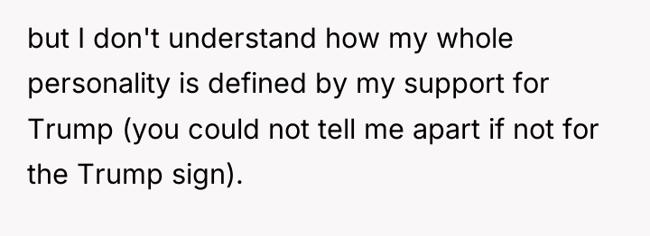 but I don't understand how my whole personality is defined...