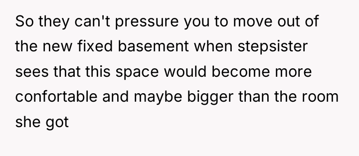 So they can't pressure you to move out of the...