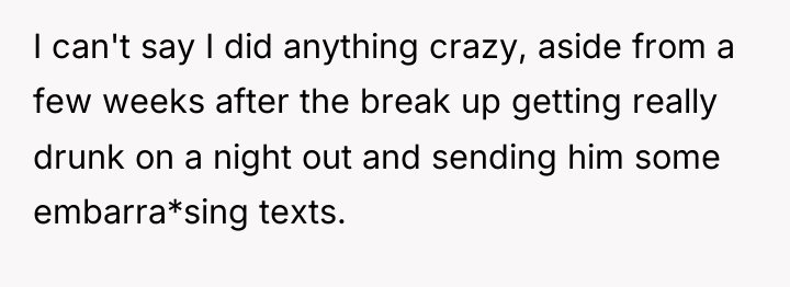 I can't say I did anything crazy, aside from a...