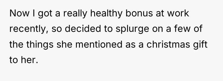 Now I got a really healthy bonus at work recently,...