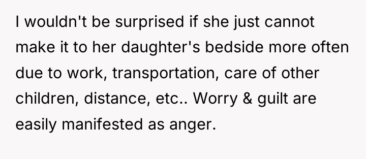 I wouldn't be surprised if she just cannot make it...