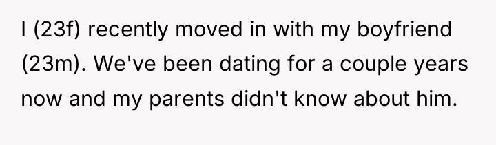 I (23f) recently moved in with my boyfriend (23m). We've...