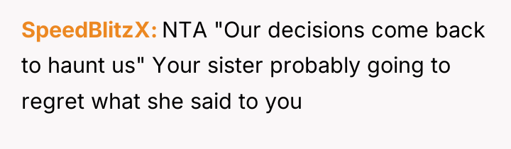 SpeedBlitzX NTA "Our decisions come back to haunt us" Your...