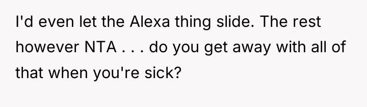 I'd even let the Alexa thing slide. The rest however...