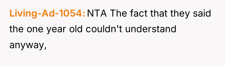 Living-Ad-1054 NTA The fact that they said the one year...